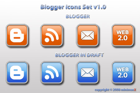 Графика для блога. Blogger Icons Set Pack