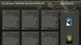 Шаблон XML темы Cellar Heat для Blogger
